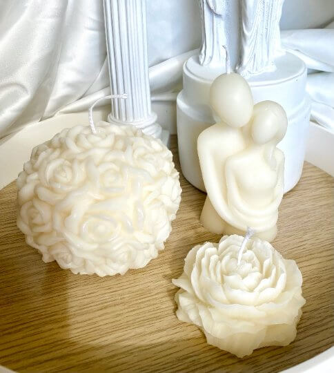 Rose Blossom Scented Candle – Handmade Luxury Gift-3